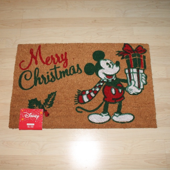 Disney Accents Mickey Mouse Christmas Doormat Nwt Poshmark